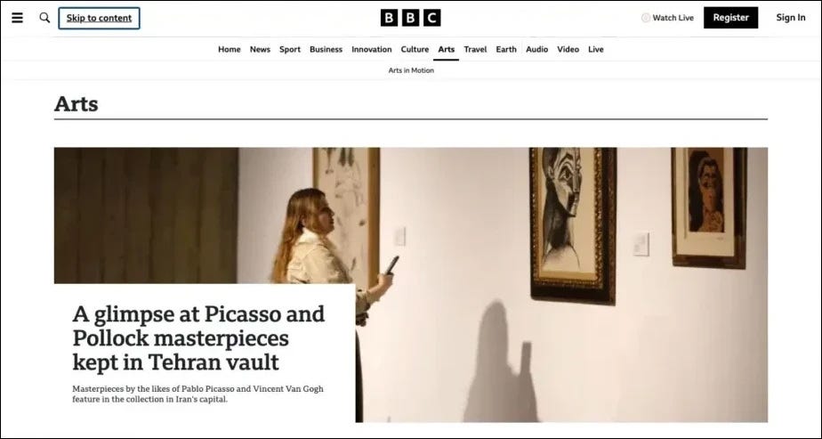 A web page with a skip to main content link showing at the top